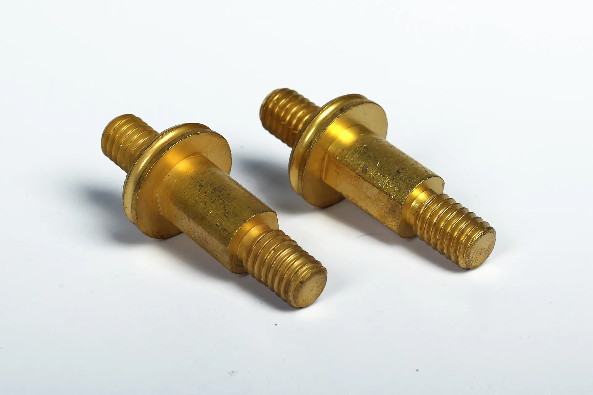 Precision-machined brass turned components