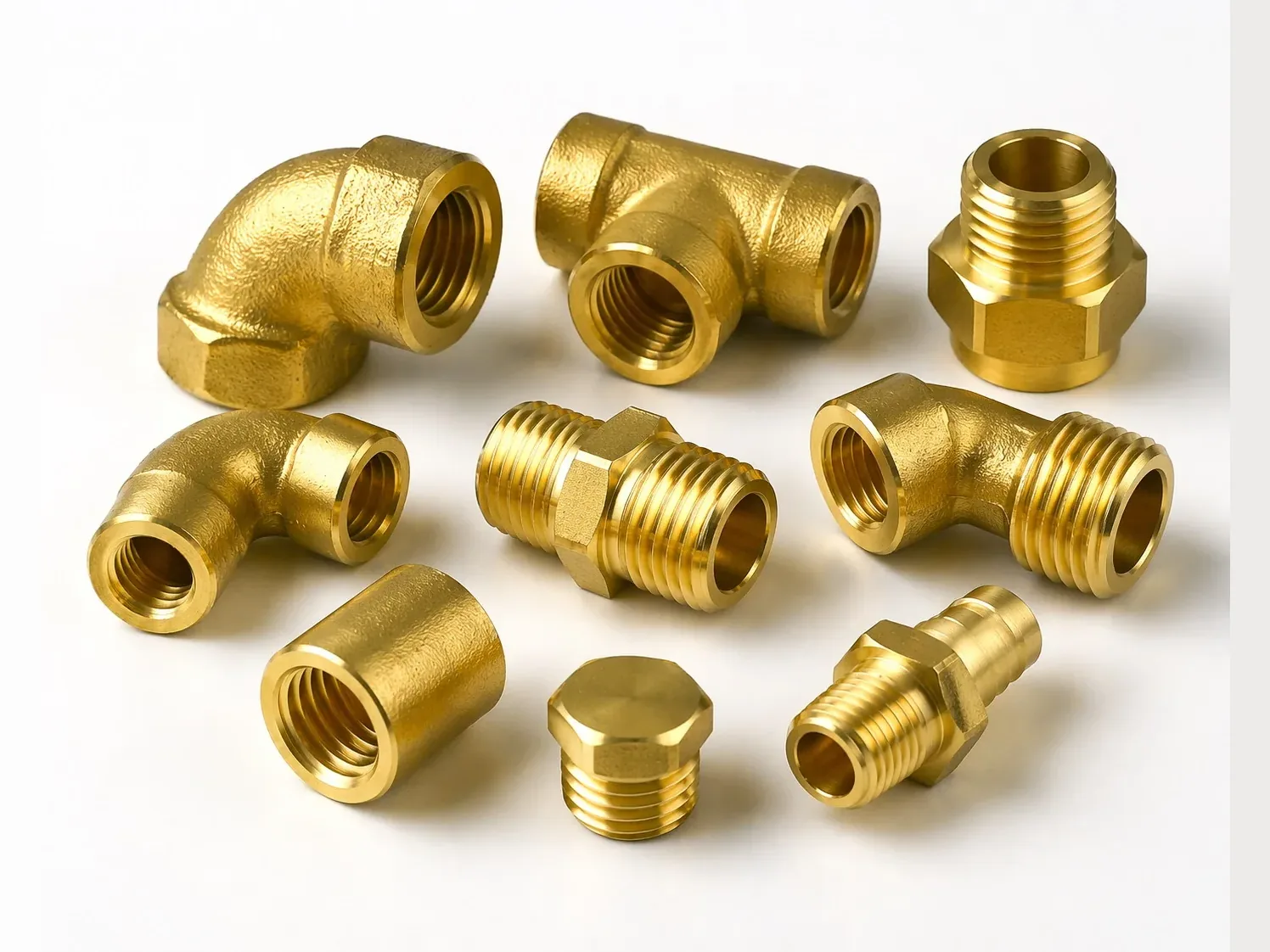 Hot-forged brass components