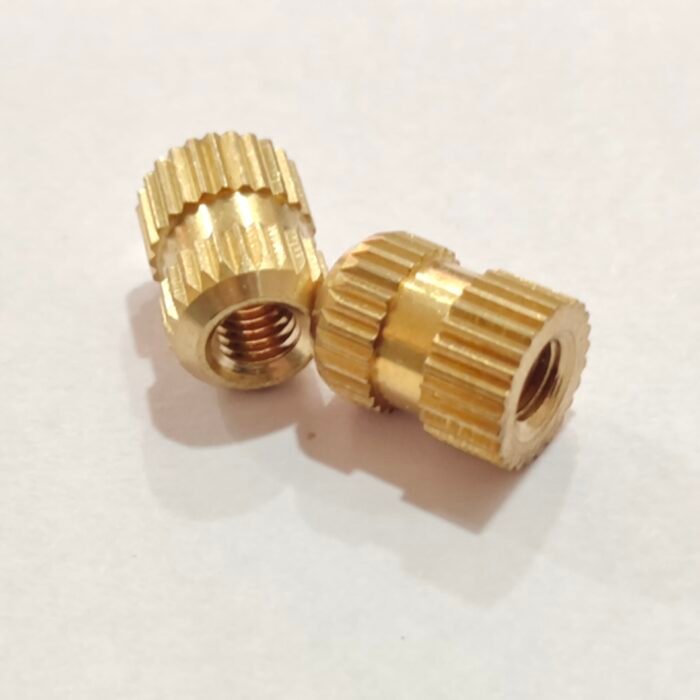 brass straight knurling inserts, m4 brass inserts, m3 brass inserts, m5 brass inserts
