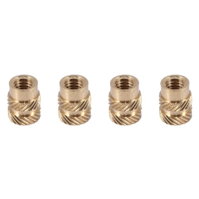 brass ultrasonic inserts, m3 brass inserts, heatset inserts brass, brass heatset inserts exporters
