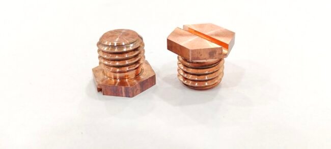 Copper Bolts, Copper Slotted Bolts, Copper Parts,