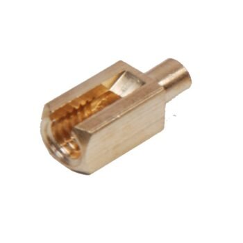 brass slotted terminal for automotive switches, brass terminals for electrical switches, brass auto electrical components, brass precision parts for automotive components
